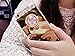 Inspirationc Lozeguyc for iPhone SE Case, Crystal Rhinestone Mirror Glass Case Bling Diamond Soft Rubber Makeup Case for iPhone 5/5S/SE with Detachable 360 Degree Ring Stand-Gold