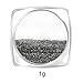 Saviland 2pcs 1g Magic Mirror Black Nail Glitter Powder Nail Art Chrome Pigment Dust Manicure DIY Nail Decoration