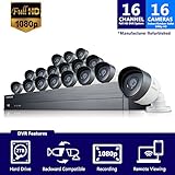 Samsung SDH-C75100-16REF 16 Channel All-in-one 2TB HDD DVR Security System w/ 16 1080p HD Cameras (Seller Refurbished)