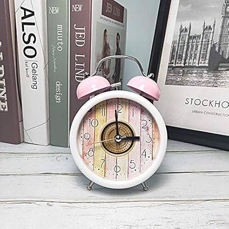XWZH Reloj de la Sala de Estar Pequeño Reloj de Alarma la Manera del
