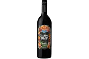Missing Thorn Red Alcohol-Removed Bordeaux Wine by Aaron Pott - Sip Clean Non-alcoholic wine with Rich Blackberry, Black Cherry, and Cassis - Low Sugar, Vegan, Gluten-Free, 25 Calories per 5oz