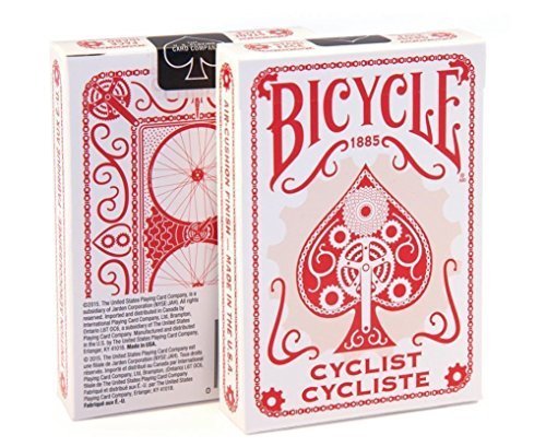 Bicycle Cyclist Red Poker Playing Cards by Bicycle