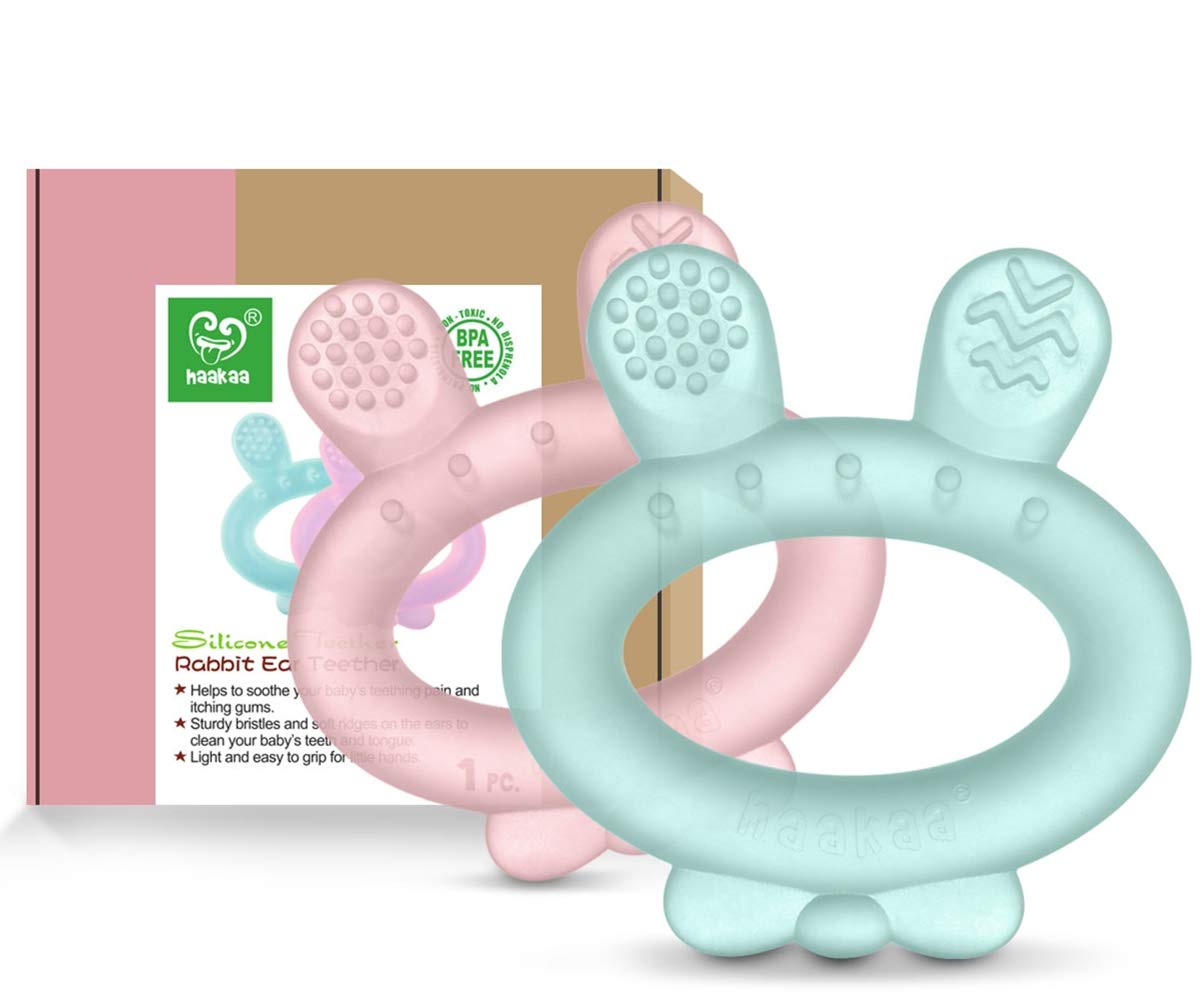 solid silicone teething ring