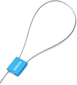 QWORK Numbered Steel Cable Seals 100 Pcs Tamper Resistant Aluminum Wire Tags view 2