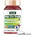 ANYTALK Lutein Eye Vitamins - Eye Health Supplements for Macular Pigment & Dry Eye, Contains Lutein, Zeaxanthin, Zinc, Vitamins C & E to Adult Support Healthy Vision (60 Capsules)