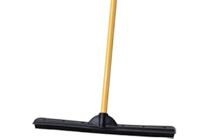 FURemover Original Indoor Pet Hair Rubber Broom with Carpet Rake, Squeegee and Washcloth (Furemover Heavy Duty Outdoor Broom)