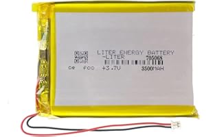 LITER ENERGY BATTERY 3.7V 705068 3500mAh Lithium Polymer ion Battery Rechargeable Polymer Battery Pack for RG35XX with JST 1.25m Connector