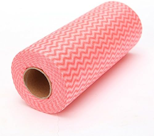 Roll of 50pcs Multipurpose Non-woven Fabric Nonstick Wiping Rags House Cleaning Cloth Kitchen Dish Dishcloth (2#)