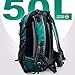OutdoorMaster Hiking Backpack 45L - w/ Waterproof Cover - Light Green - UPGRADED