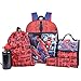 Marvel Spiderman Backpack Combo Set - Marvels Spiderman 5 Piece Backpack School Set (Red/Blue)