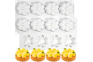 Flower Donut Silicone Mold Fondant Cake Mold DIY Chocolate Baking Tools Cake Decoration Accessories Bakeware (Flower A_11.8 x