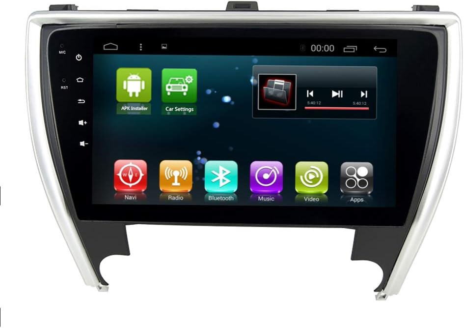 Head Unit Car GPS Navi Android 9.0 for Toyota Camry 2017 Stereo Car Radio Head Device RDS Video Player with Bluetooth WiFi Navigation Map (Android 9.0 4+64G for Camry 15-17)
