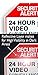 Home Security Sign: 24 Hour Video Surveillance Trespassers Will Be Prosecuted Large 12 X 12 Octagon Reflective UV and Rust Proof Aluminum Sign Also Use As Fake Video Surveillance Sign Comes W/SCREWS