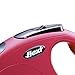 FLEXI New Classic Retractable Dog Leash (Cord), 16 ft, Small, Red
