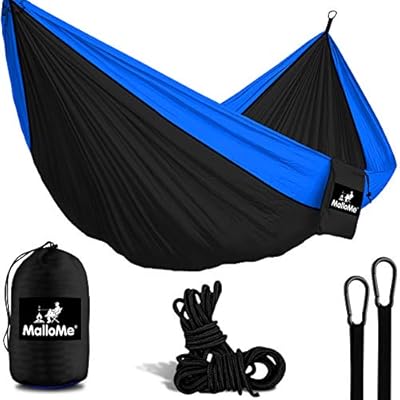 MalloMe Hammock - Camping Hammocks - Portable Hammock Kids Hammock Outdoor Hammock - Hamaca Double Hammock - 2 Person… 51BojSxR97L