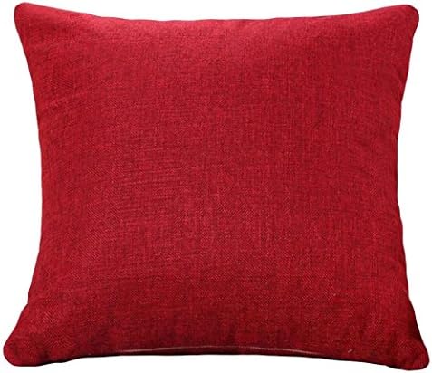 Home Cushion Covers, Quistal Fashion Simple Throw Pillow Case Covers Sofa Bed Home Decoration (Wine)