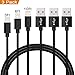 MAXGADGET Lightning Cable, iPhone Cable 3Pack (3FT+6FT+10FT) Nylon Braided Lightning to USB Charging Cables iPhone Charger for iPhone X/8/8Plus/7/7 Plus/SE/6s/6 Plus/6/iPad Air and More-Black