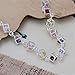 NYKKOLA Hot Fashion Beautiful Colorful Mosaic Crystal 925 Silver Bracelet