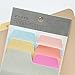 KKMO Index Divider Sticky Notes Paper Tabs, 90 Blank Notes per Pack, Assorted Size, 6 Colors, 1 Pack