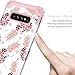 LONTECT for Galaxy S10 Plus Case Floral 3 in 1 Heavy Duty Hybrid Sturdy High Impact Shockproof Protective Cover Case for Samsung Galaxy S10 Plus, Pineapple/Rose Gold