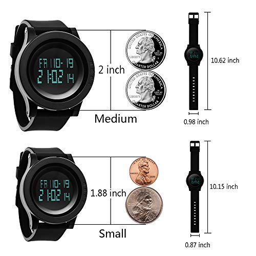 image for JOYSAE Men's Sports Watches,Fashion Wristwatch Multifunction Large Fac