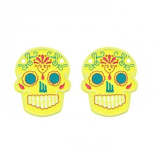 Shwings Lace Style (One Pair) - Choose Color (Sugar Skull Yellow Neon)