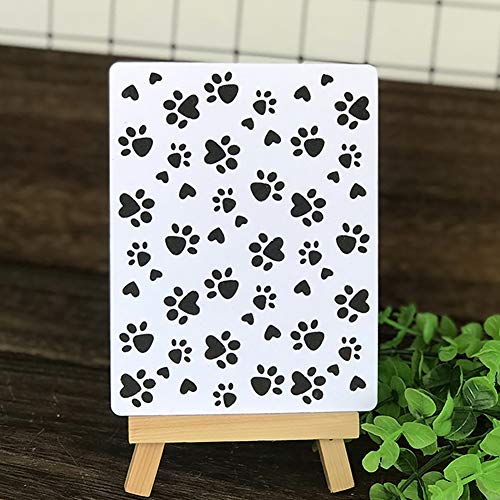 AkoMatial Cutting Dies,Lovely Paw Shape Embossing Cutting Dies Tool Stencil Template Mold Card Making Scrapbook Album Paper Card Craft,Metal