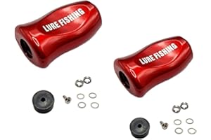 SLP is Compatible Parts (red) (2pcs) with Tatula Zillion for Daiwa Fishing Reel Fuego Spinner Bait Abs Handle Replacement Kno