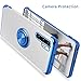 Galaxy Note 10+ Plus/5G Case, Full Body Clear Ultra Slim Soft TPU Case Cover Built-in 360 Rotatable Ring Kickstand Fit Magnetic Car Mount Shockproof Cover for Samsung Galaxy Note 10+ Plus,Blue