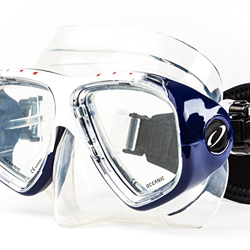 image for New Oceanic Ion Scuba Diving & Snorkeling Mask (Patriotic Red, White &