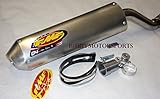 FMF Racing Q4 Aluminum/Steel Spark Arrestor Slip-On Exhaust for Kawasaki 2003-0