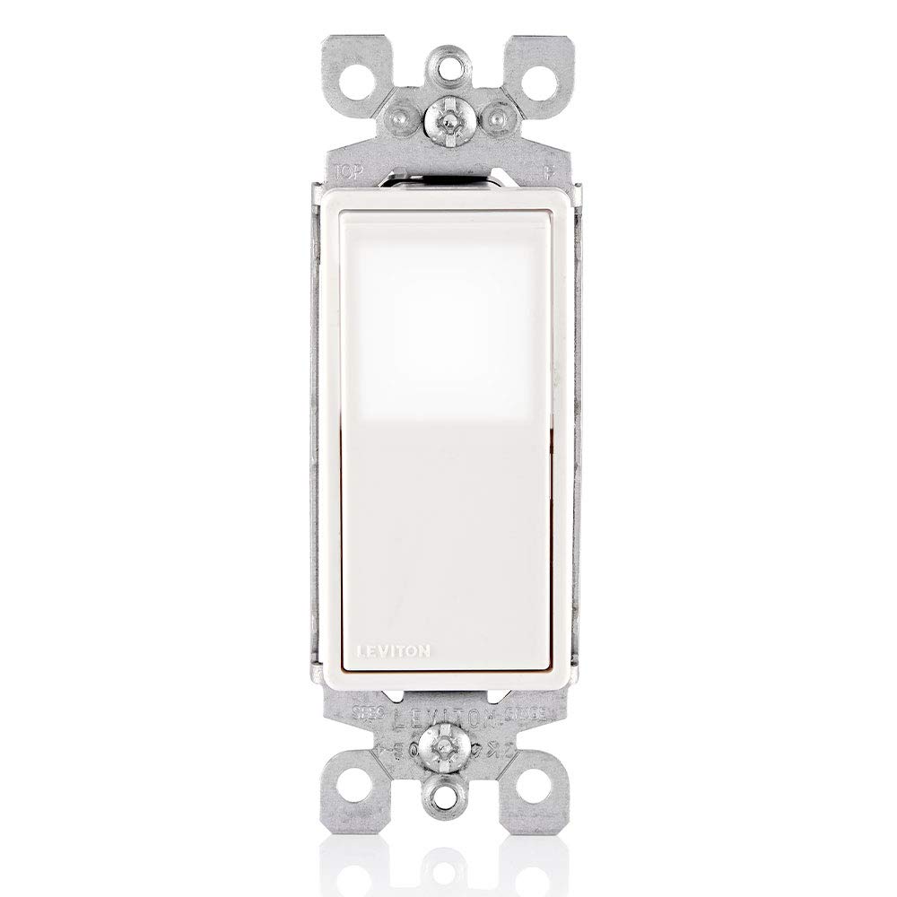 Photo 1 of Leviton 15 Amp Decora LED Illuminated Light Wall Switch 3-Way, L5613-2W