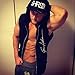 Ouber Men's Letter Printed Sleeveless Athletic Zipper Hoodie Gym Lifting Workout Tops