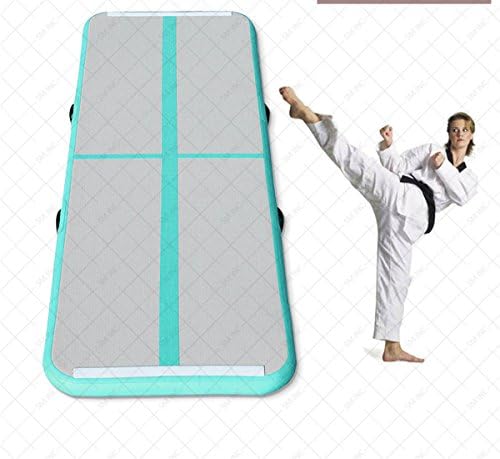 3ft10ft4in Inflatable Air Track Tumbling Floor Gymnastics Practice Training Pad GYM Mat HOT (Mint green)