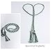 GraduationForYou Braided Honor Cords, Forest Green White