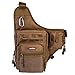 Piscifun Sports Shoulder Bag Fishing Tackle Bag Crossbody Messenger Sling Bags (Brown)