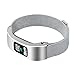 Garmin Vivofit 4 Case Milanese Bands - C2D JOY Metal Steel Case with Milanese Bands Only for Garmin Vivofit 4 Silver (4.8-6.8in)