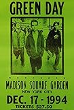 Green Day Concert Poster, Madison Square Garden, New York City