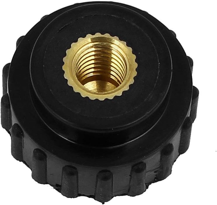 Aexit M6x21mm Plastic Ball Knobs Round Knurled Head Threaded Nut