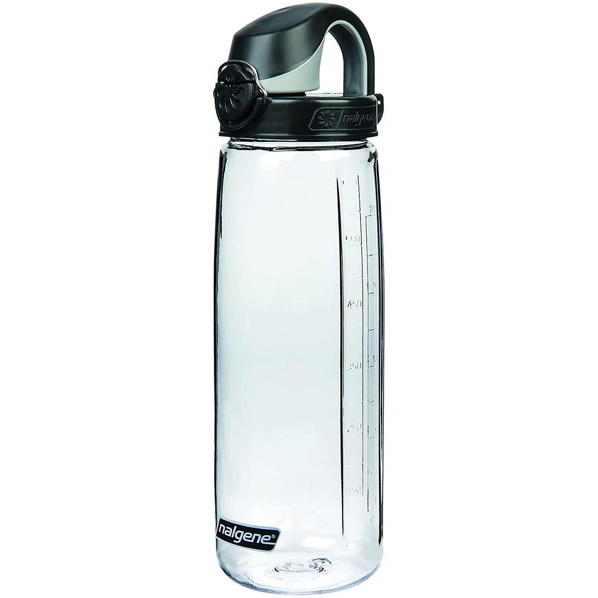 Nalgene Tritan Outdoor On the Fly Water Bottle available in Clear W/Black - 650 ML