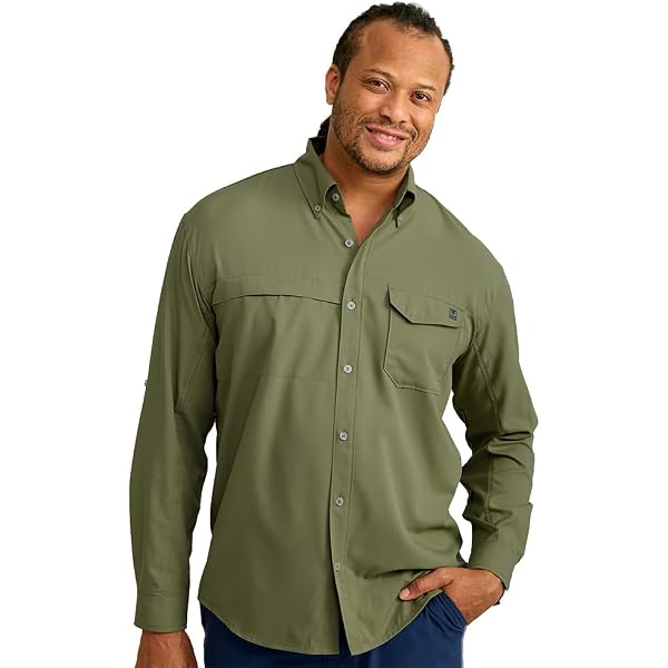 Blue Generation Men's Long Sleeve Poplin Shirt – Stain Release, Wrinkle Resistant, Classic Fit