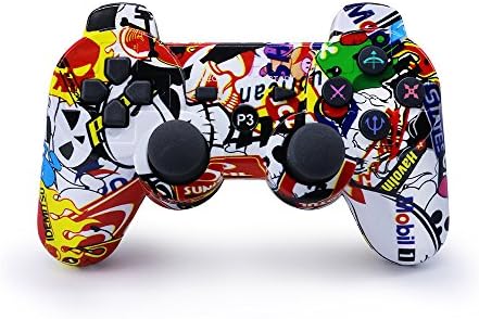 HECK DOG Wireless Bluetooth Six Axis Dualshock Game Controller for PlayStation 3 - graffiti¡­