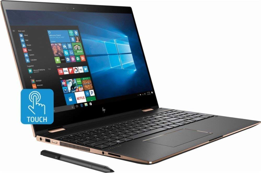 HP Spectre x360 with i7-8705G, 16 GB, 512 GB Radeon RX Vega M Graphics, 4K IPS Micro-Edge Bright View, Windows 10 (Dark Ash Silver)