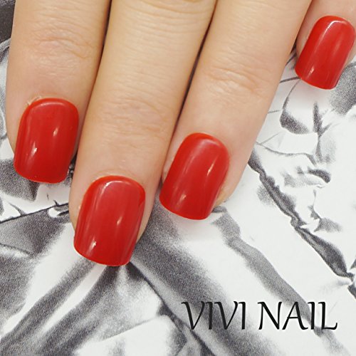 Red False Nail Tips 120 Pcs Full Cover Short Fake Nails