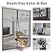 [Upgraded] Reinforced Magnetic Screen Door 72x80 Inches, Mkicesky Fiberglass Mesh Curtain with Self Sealing, Hands Free, Super Magnets Net for Door, Pets Kids Friendly, Fit Doors Up to 70