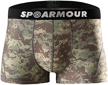 Spoarmour Men's Breathable Quick Dry Mesh Brief , Digitalcamo1 , Large