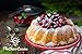 The Clever Cuisine Silicone Bundt Pan Spiral Cake Mold, Perfect Thickness to Keep Consistent Form 10.5 D X 2.5 H, and Cover