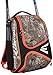 EASTON E210BP Bat & Equipment Backpack Bag, 2021, Baseball Softball, 2 Bat Sleeves, Smart Gear Storage Shelf, Vented Shoe Pocket, Valuables Pocket, Rubberized Zipper Pulls, Fence Hook