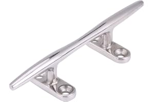 Boat Cleat, 5 Inch Duty Stainless Steel Boat Hollow Base Cleat for Marine Yacht