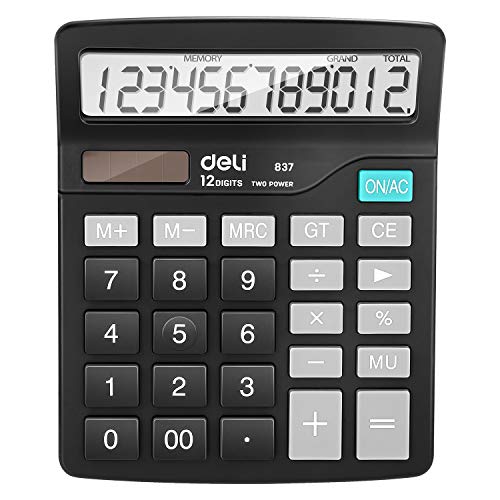 image for Calculator, Deli Standard Function Desktop Basic Calculators with 12 D